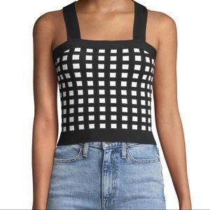 NWT Derek Lam 10 Crosby Knitted Crop Top Sz L